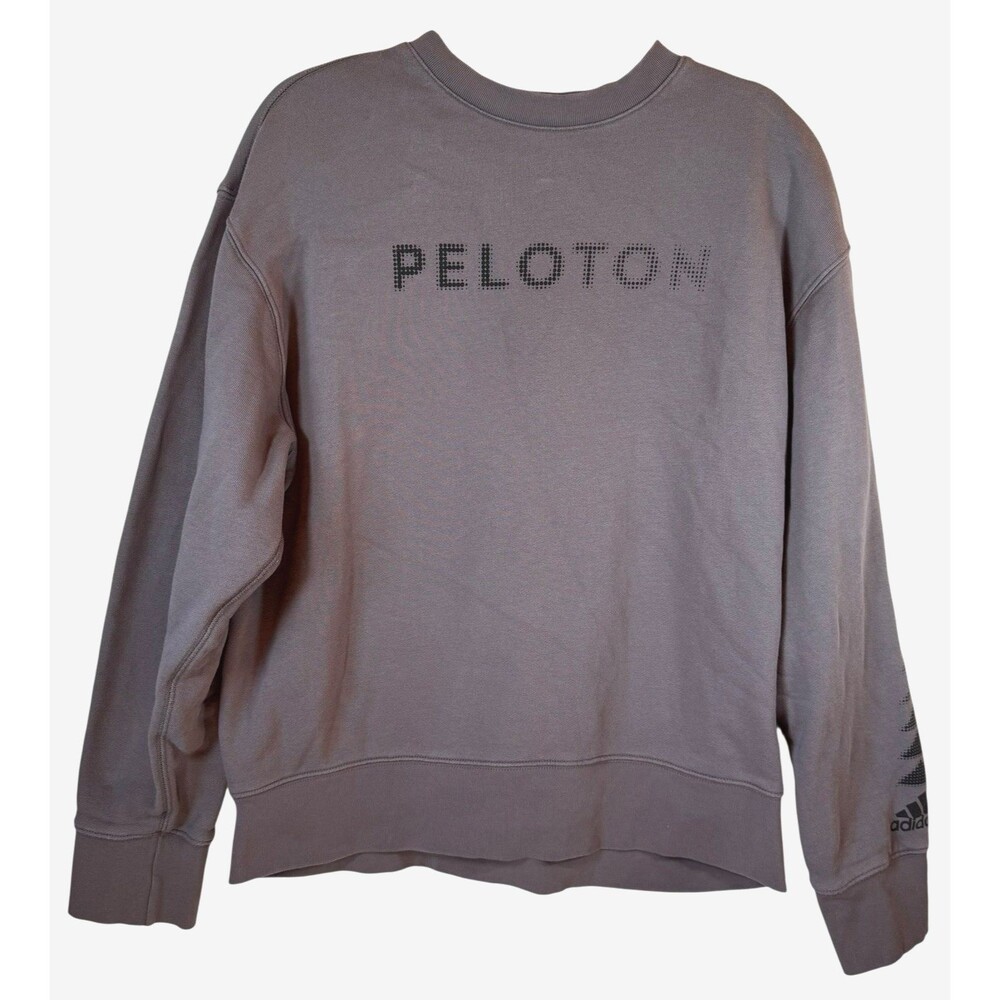 Adidas Peloton‎ Sweatshirt Mens Large Crewneck Pullover Gray Athleisure Gym